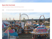 Tablet Screenshot of eyeslikecarnivals.com